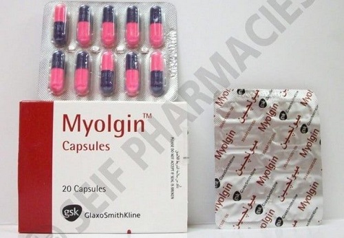 سعر دواء ميولجين MYOLGIN 250 300 MG 20 CAPS.